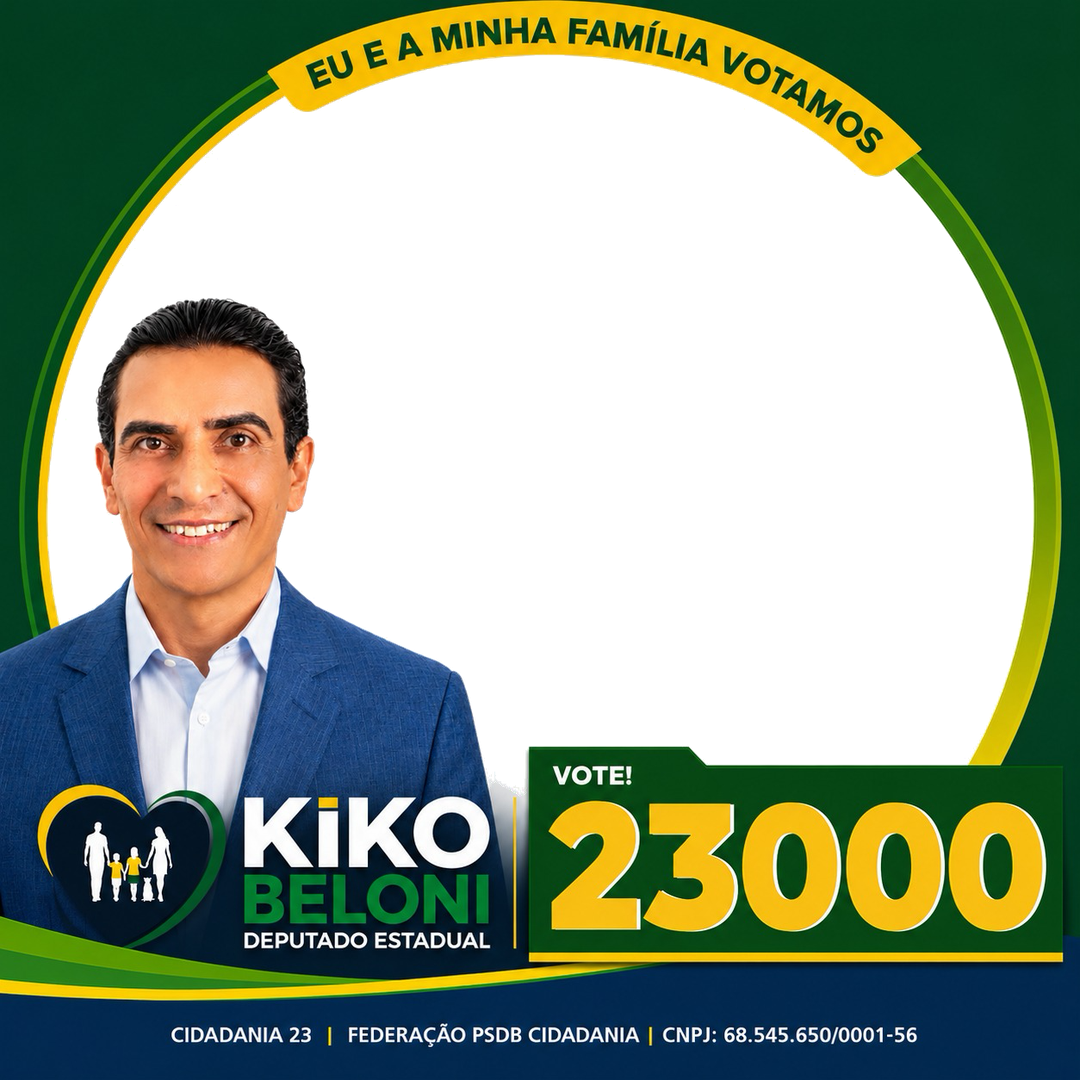 Moldura oficial da campanha Kiko Beloni 23000